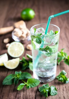 cam malzemelerle Mojito