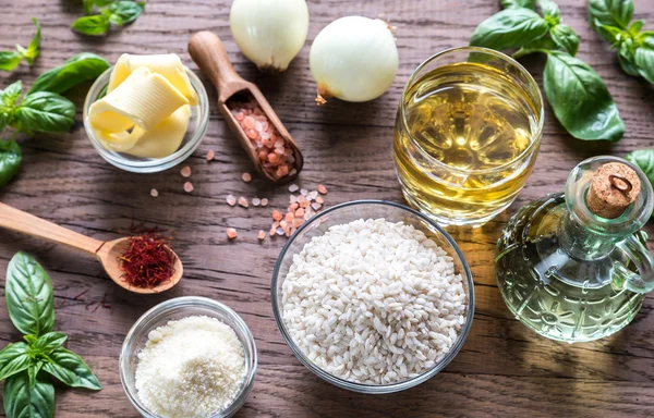 Risotto ingredients — Stock Photo, Image