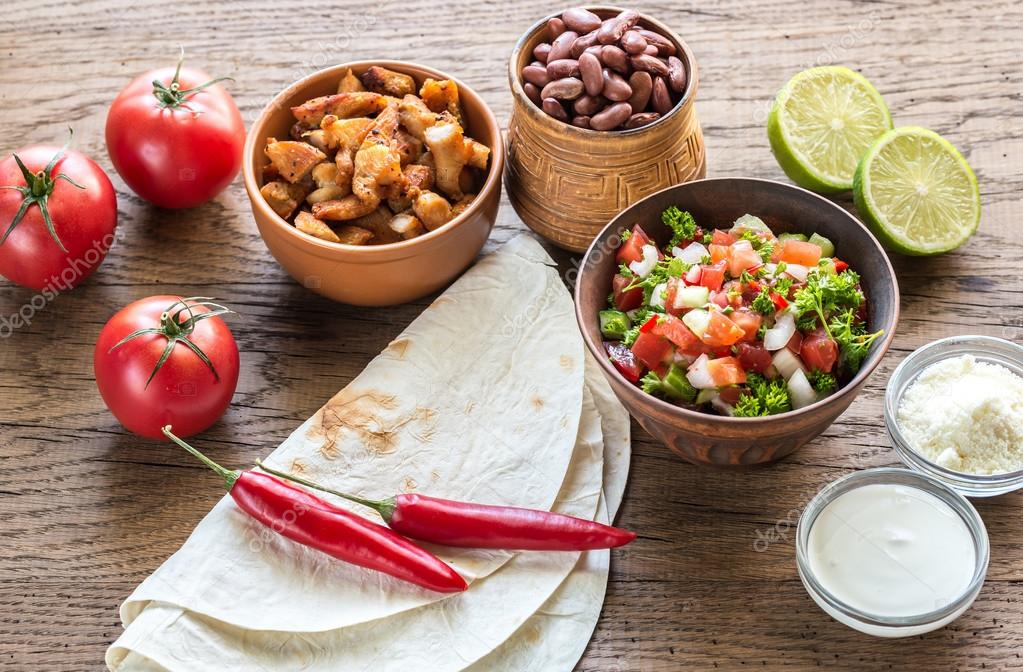 Ingredients for burrito Stock Photo by ©alex9500 80495768
