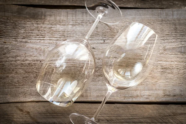 Verres de vin blanc — Photo