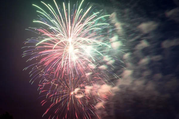 Fireworks on Independence day in USA — Stock Photo, Image