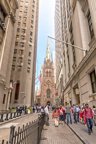 Wall street in New York — Stock Photo, Image