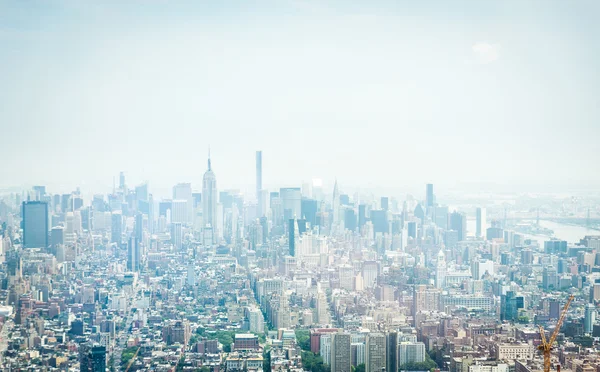 Aerial view of Manhattan — Stock Photo, Image