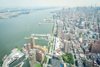 Manhattan'ın havadan görünümü