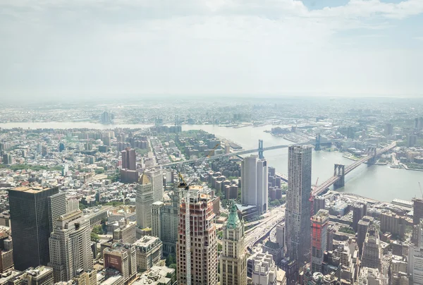 Vista aérea de Manhattan — Fotografia de Stock