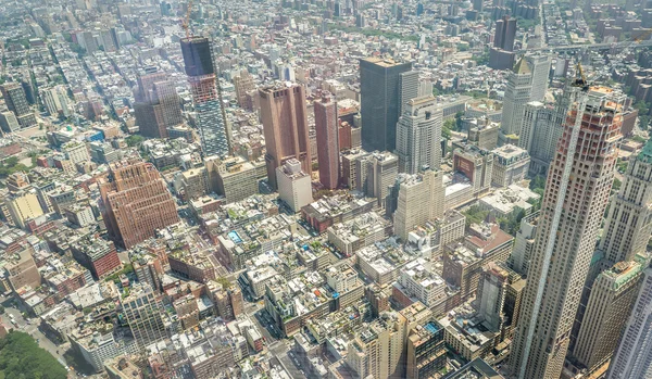 Vista aérea de Manhattan — Fotografia de Stock