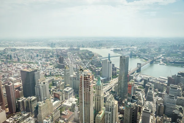 Aeria utsikt över Manhattan — Stockfoto