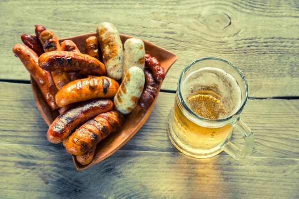 Grilled sausages — Stock Photo, Image