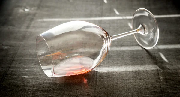 Verre de vin de rose — Photo