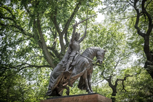 왕이 Jagiello 기념비, 센트럴 파크, 뉴욕 — 스톡 사진