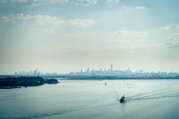 Uitzicht op Manhattan skyline — Stockfoto