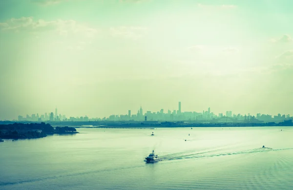 Vista do horizonte de Manhattan — Fotografia de Stock