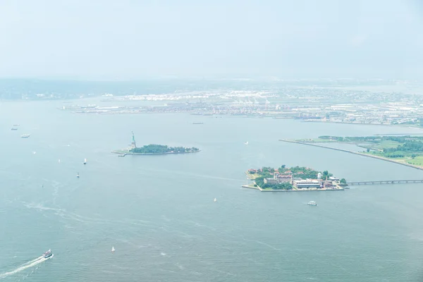 Luftaufnahme der oberen Bucht in New York — Stockfoto
