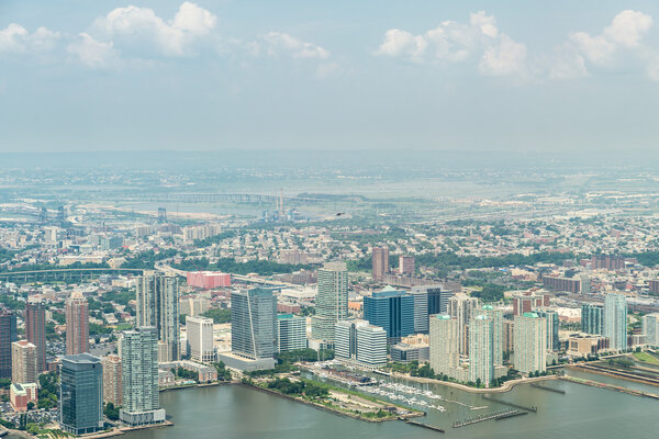 Aerial view on Jersey City