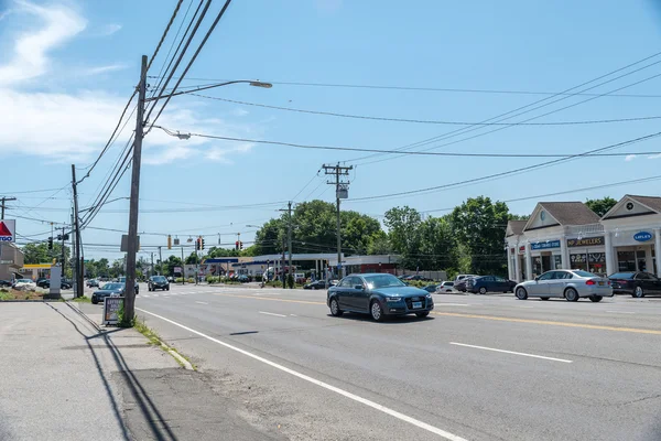 Stamford Verenigde Staten Juli Weergave Van Hoge Ridge Road Juli — Stockfoto