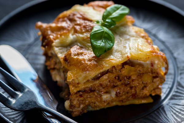 Lasagna with pesto