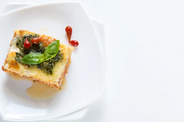 Lasagne met pesto — Stockfoto