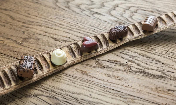 Swiss chocolate candies — Stock Photo, Image