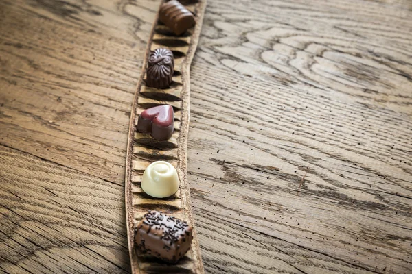 Szwajcarskiej czekolady, cukierki — Zdjęcie stockowe