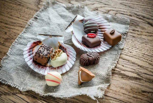 Luxury chocolate candies — Stock Photo, Image