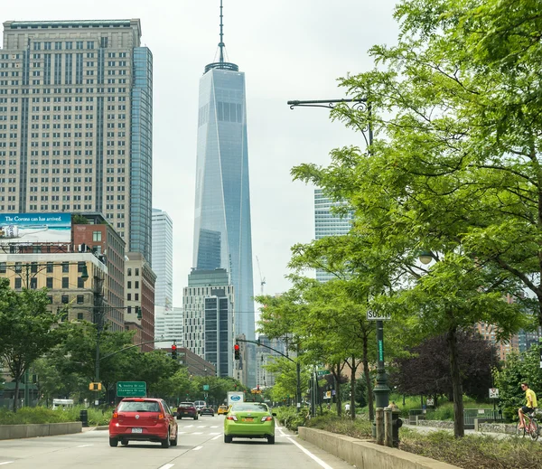 Bekijken op Freedom tower — Stockfoto