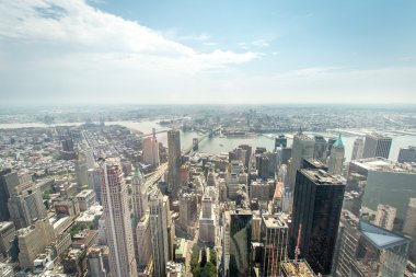 Manhattan'ın havadan görünümü