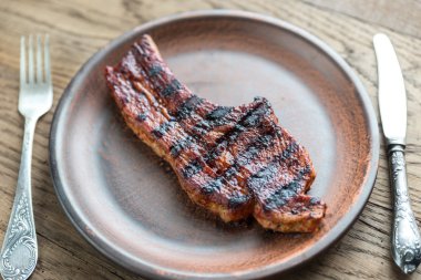 Izgara domuz kaburga kısmını