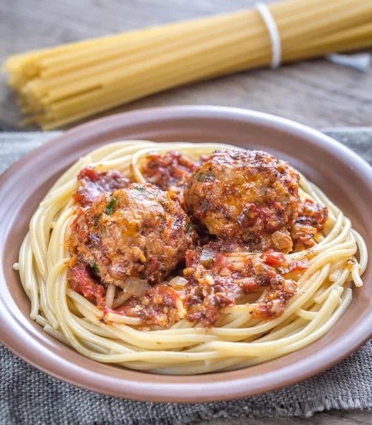 Albóndigas de pavo con pasta —  Fotos de Stock