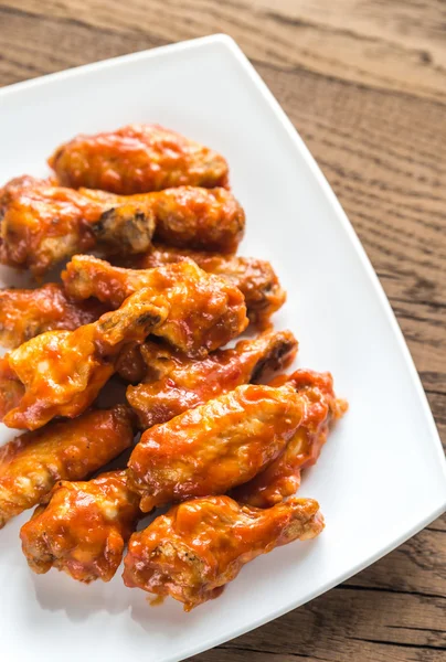 Portion of buffalo chicken wings — Stock Photo, Image