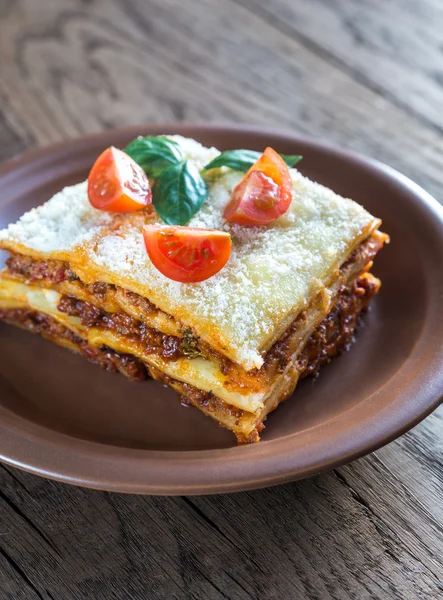 Lasagne met cherry tomaten — Stockfoto