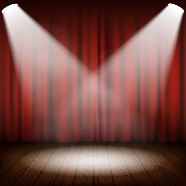 Theatrical scene vector — Stock Vector