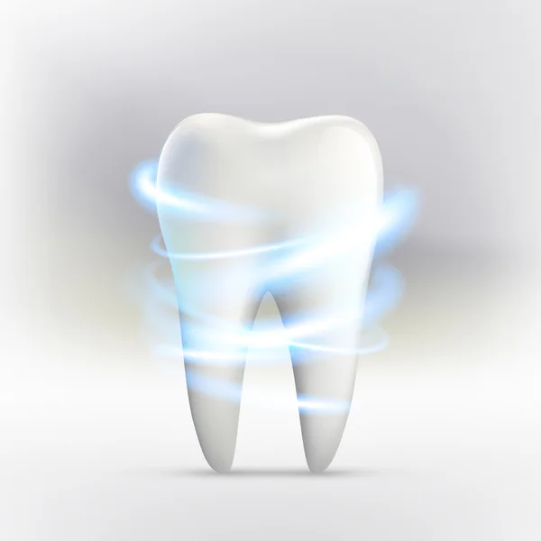 Branqueamento do dente humano — Vetor de Stock