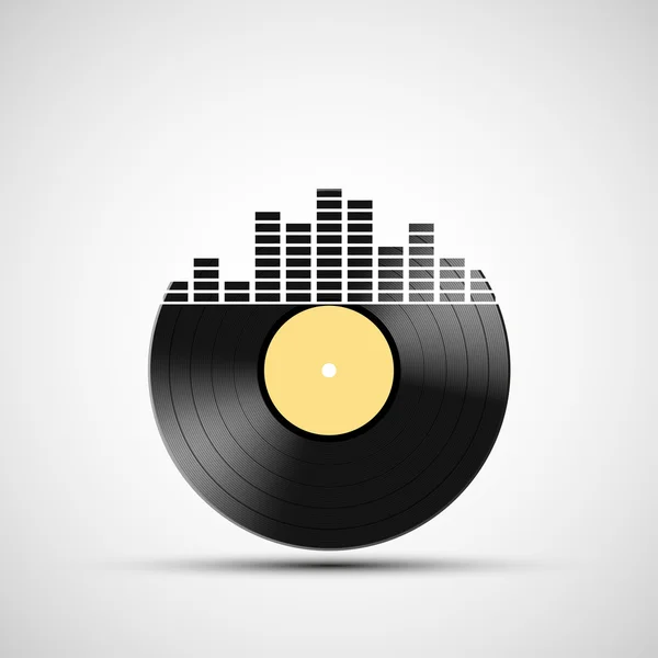 Icono de grabación de vinilo — Vector de stock