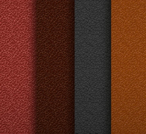 Différentes textures de peau colorées — Image vectorielle