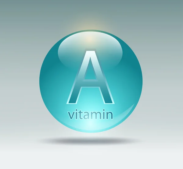 Vitamin A - Stok Vektor