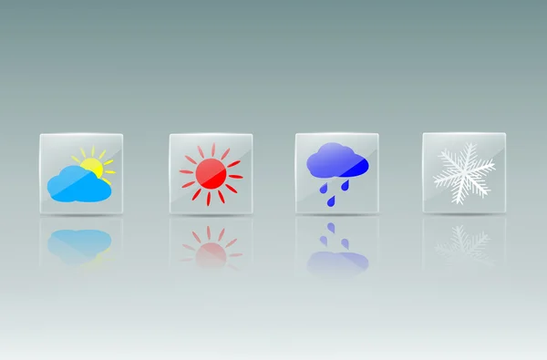 Weather Icons Set — Stock Vector