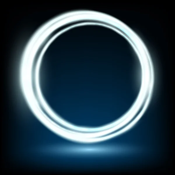 Fond abstrait composé d'anneaux lumineux — Image vectorielle