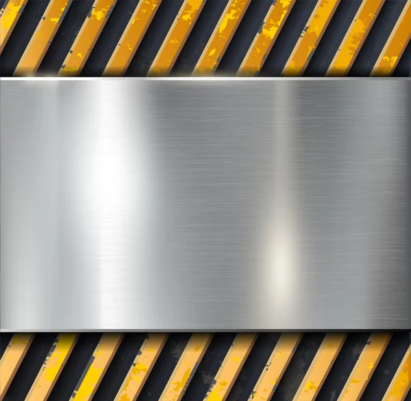 Metal uyarı vektör arka plan — Stok Vektör