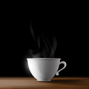 ahşap bir masa üzerinde beyaz fincan