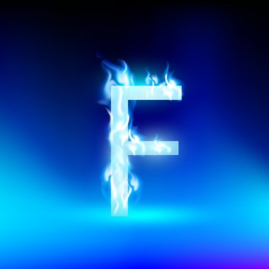Alphabet Blue Fire Flame Free Vector Eps Cdr Ai Svg Vector Illustration Graphic Art