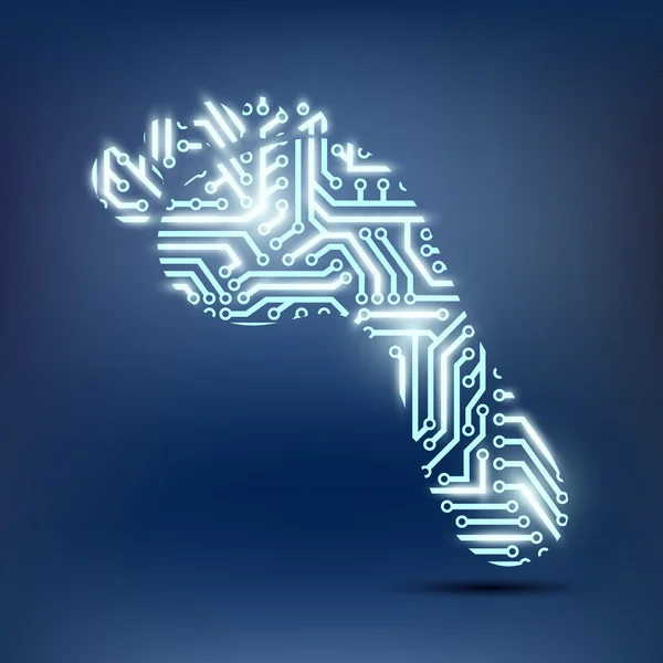 Bir çip olarak ayak izi