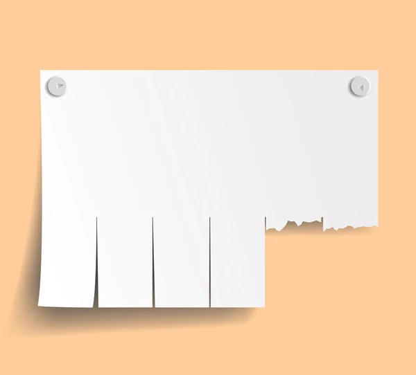 Anuncios en blanco en la pared — Vector de stock