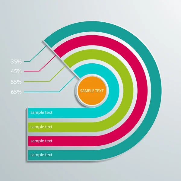 Üzleti infografika — Stock Vector