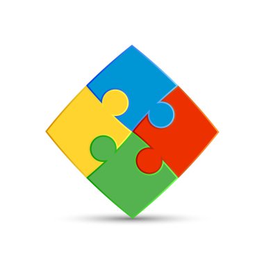 Dört bulmacanın parçalarını birbirine bağlanır