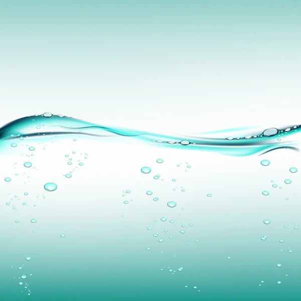 Water with air bubbles — Stock Vector