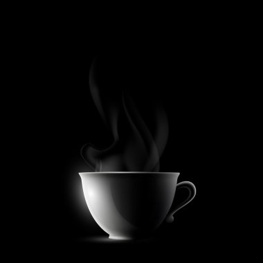 siyah bir zemin üzerine bir içkiyle Kupası