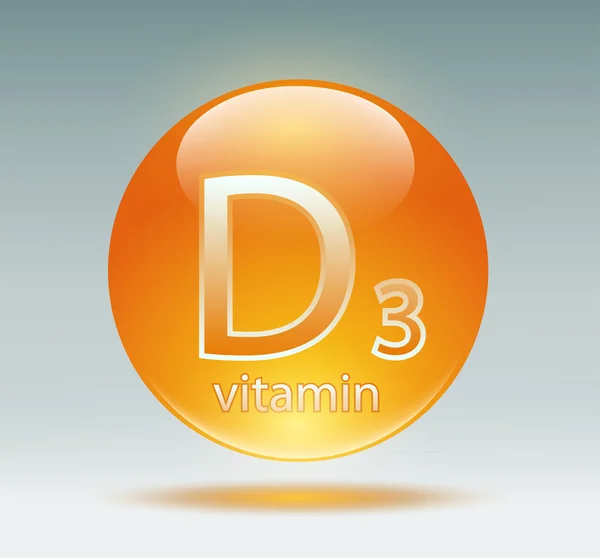 Vitamina D3 — Vector de stock