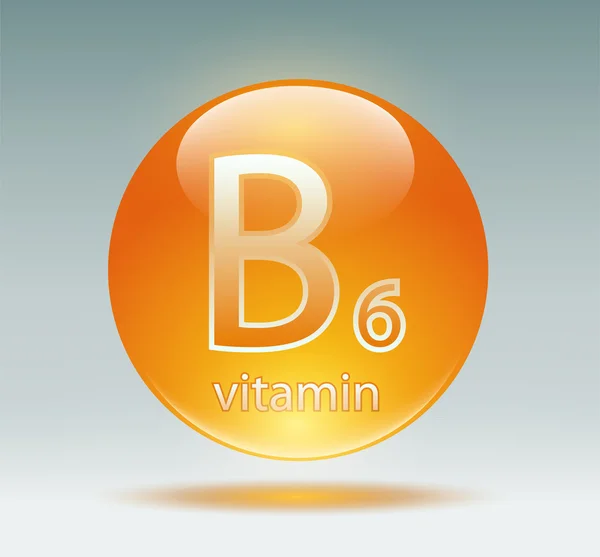 B6-vitamin — Stock Vector