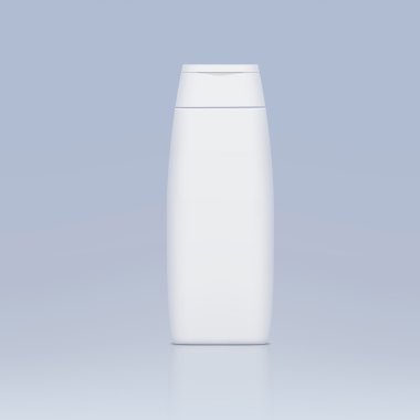 Şampuan için plastik şişe.