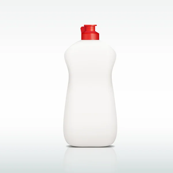 Garrafa de plástico de detergente —  Vetores de Stock